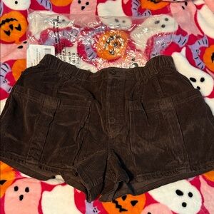 Women’s Brown Corduroy Shorts we the free shot caller small free people